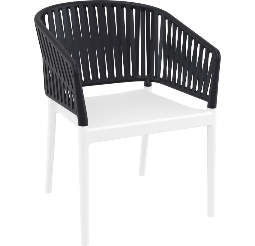 Стул Siesta Portofino Armchair White Black