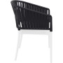 Стул Siesta Portofino Armchair White Black