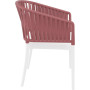 Стул Siesta Portofino Armchair White Marsala