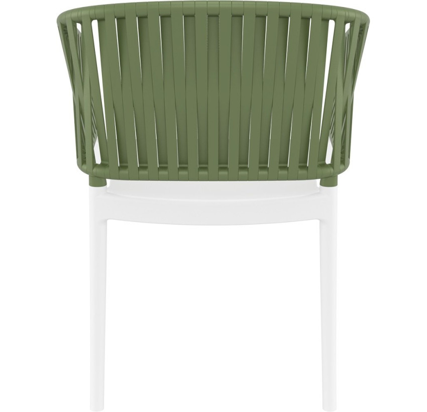 Стул Siesta Portofino Armchair White Olive Green