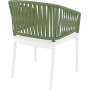 Стул Siesta Portofino Armchair White Olive Green