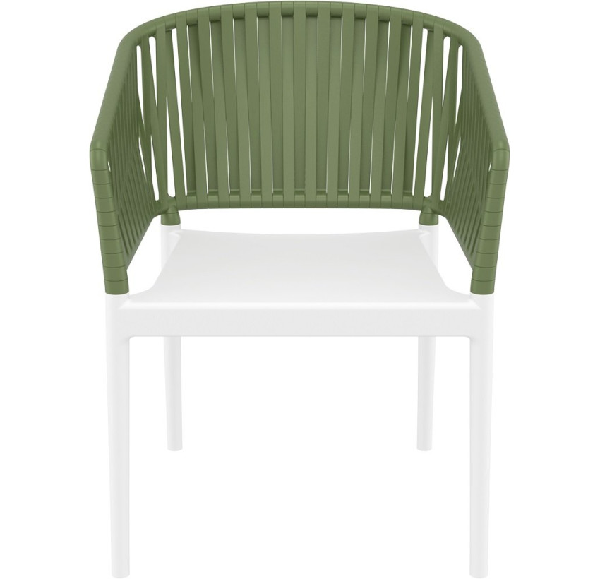 Стілець Siesta Portofino Armchair White Olive Green