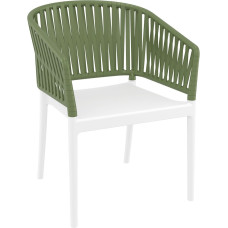 Стул Siesta Portofino Armchair White Olive Green Стул Siesta Portofino Armchair White Olive Green
