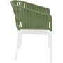 Стілець Siesta Portofino Armchair White Olive Green