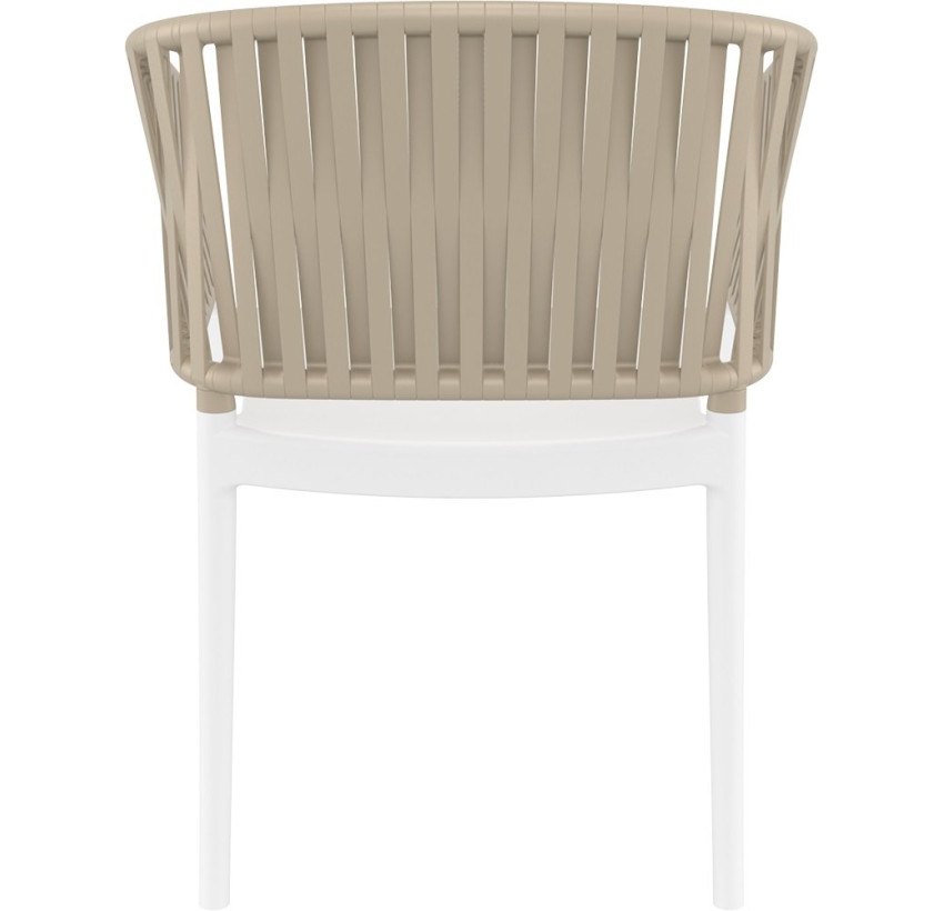 Стул Siesta Portofino Armchair White Taupe