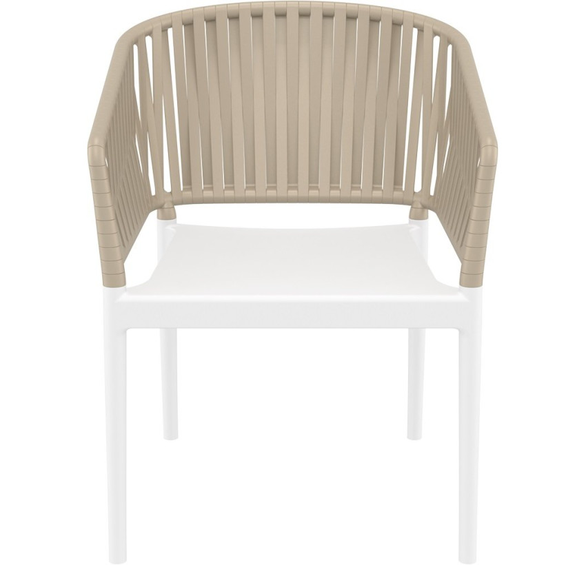 Стул Siesta Portofino Armchair White Taupe