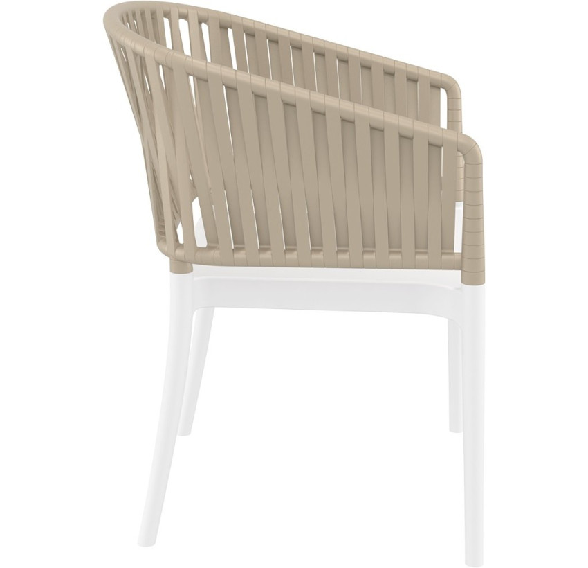 Стул Siesta Portofino Armchair White Taupe