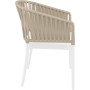 Стул Siesta Portofino Armchair White Taupe