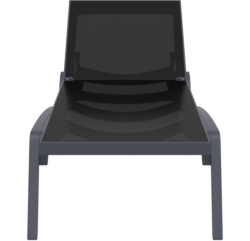 Шезлонг Siesta Pacific Dark Grey Black