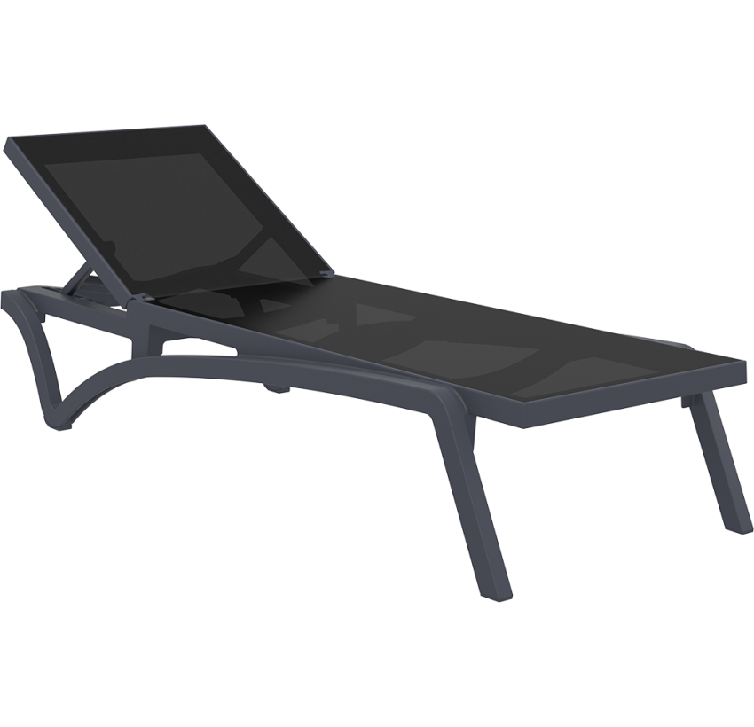 Шезлонг Siesta Pacific Dark Grey Black