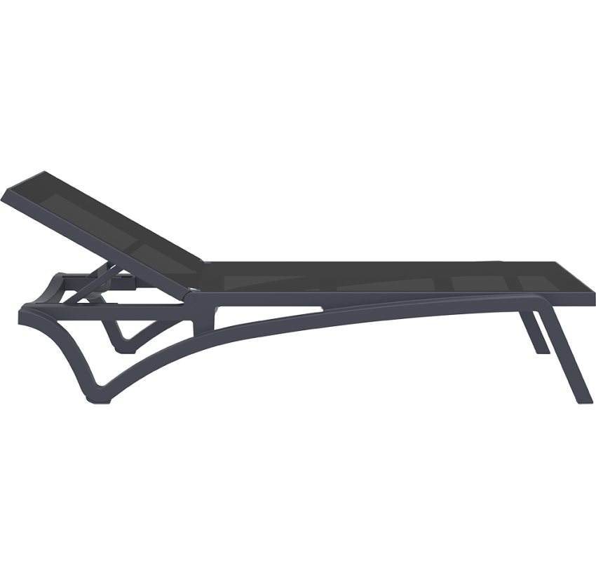 Шезлонг Siesta Pacific Dark Grey Black