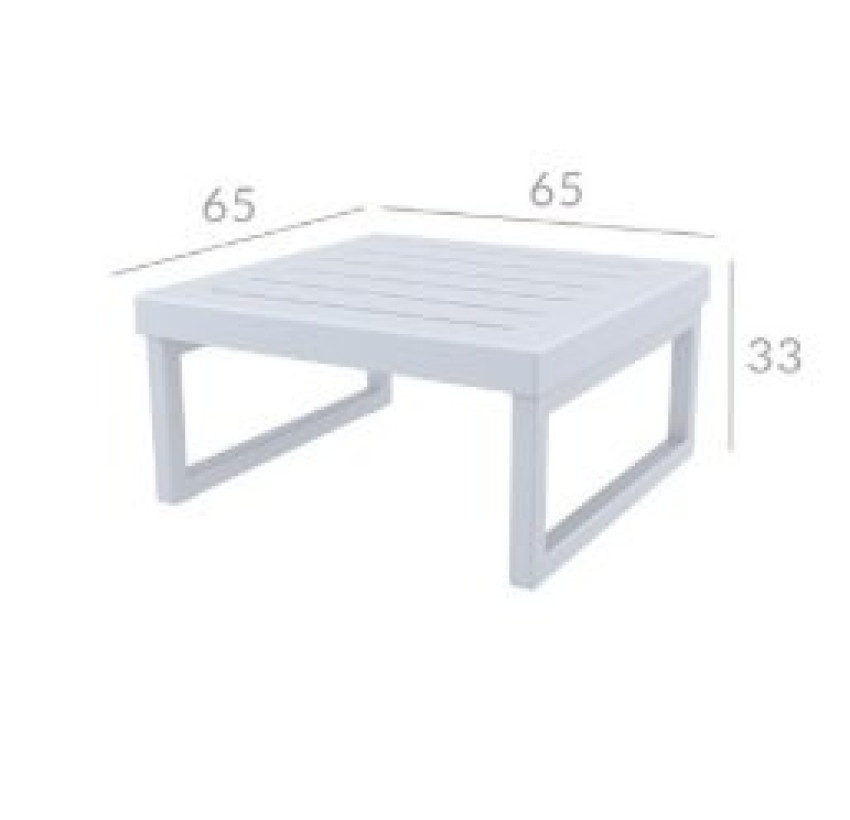 Комплект мебели для террасы Siesta Mykonos Lounge Corner Set Gray Серый