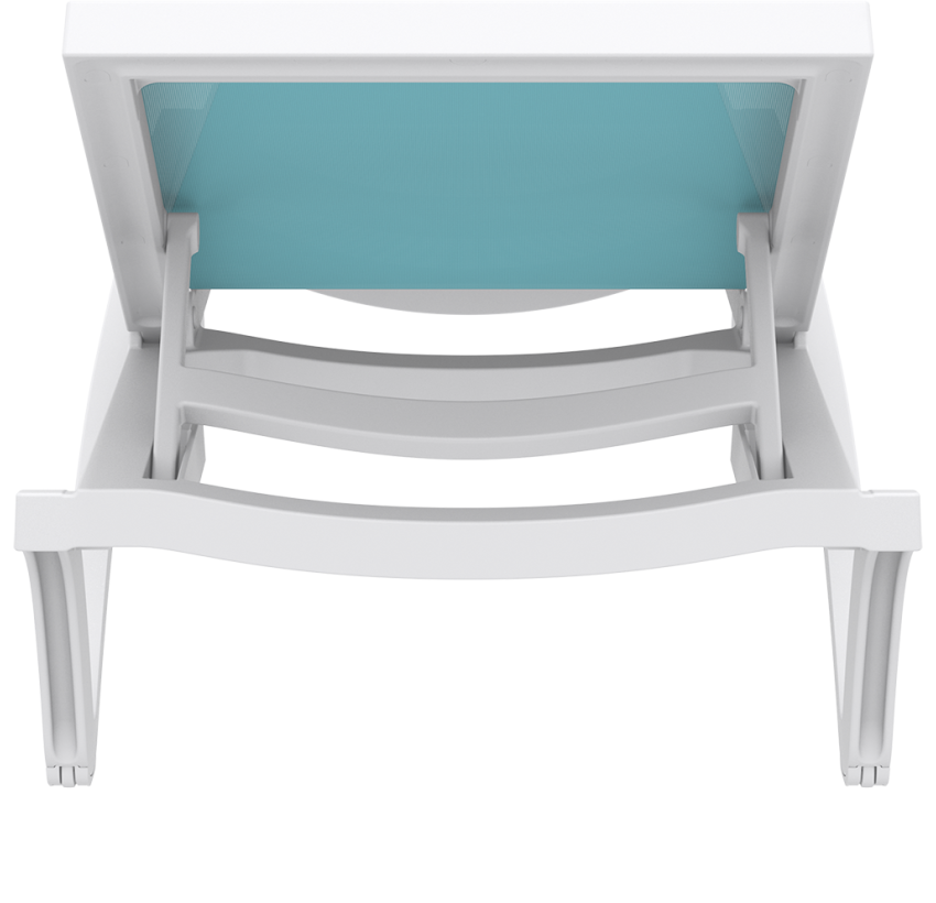 Шезлонг Siesta Pacific White Turqouise