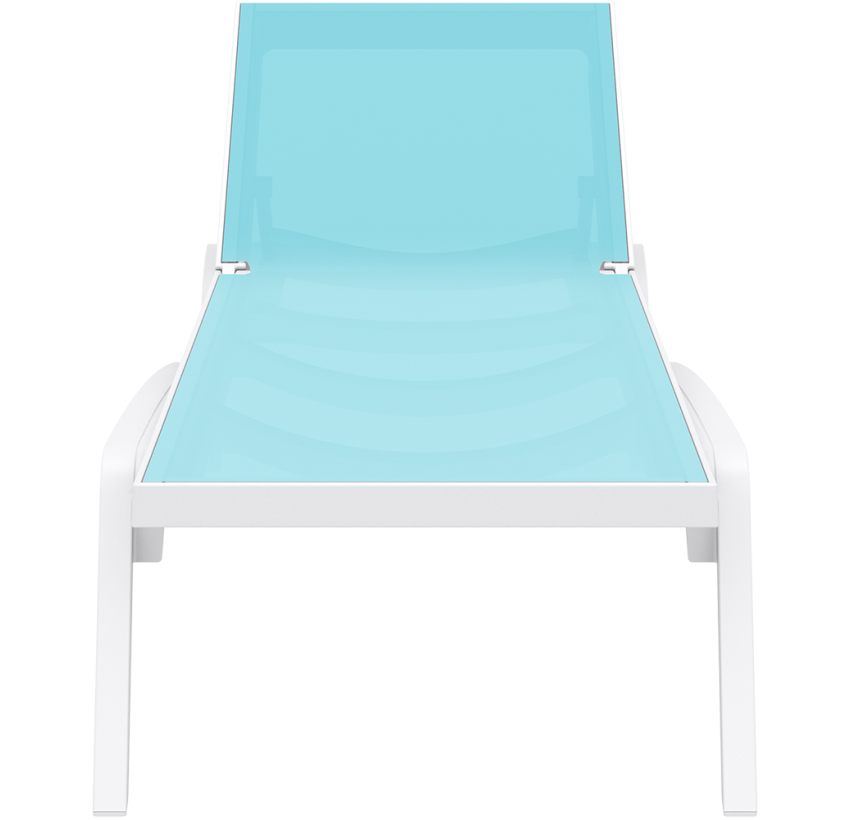 Шезлонг Siesta Pacific White Turqouise
