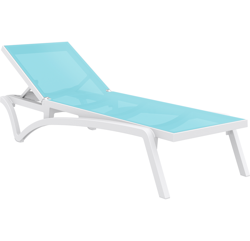 Шезлонг Siesta Pacific White Turqouise
