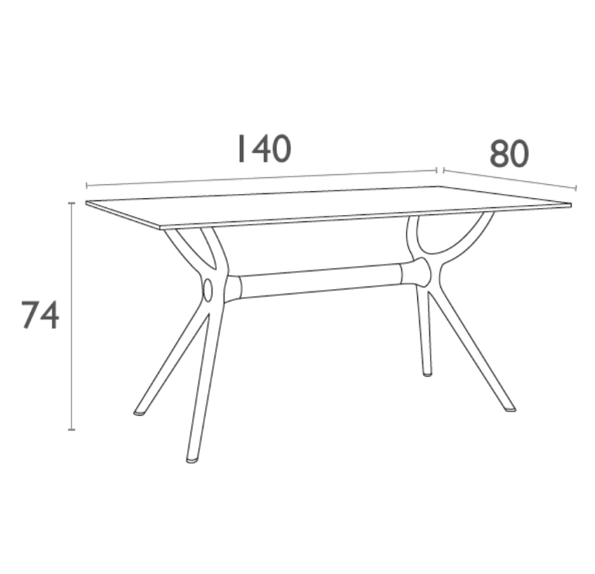 Стол Siesta Air Table 140 White