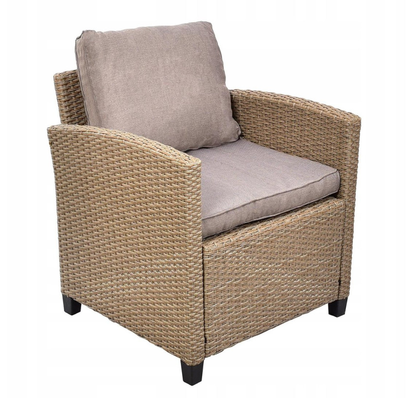 Комплект садовой мебели из ротанга JUMI MILANO Бежевый