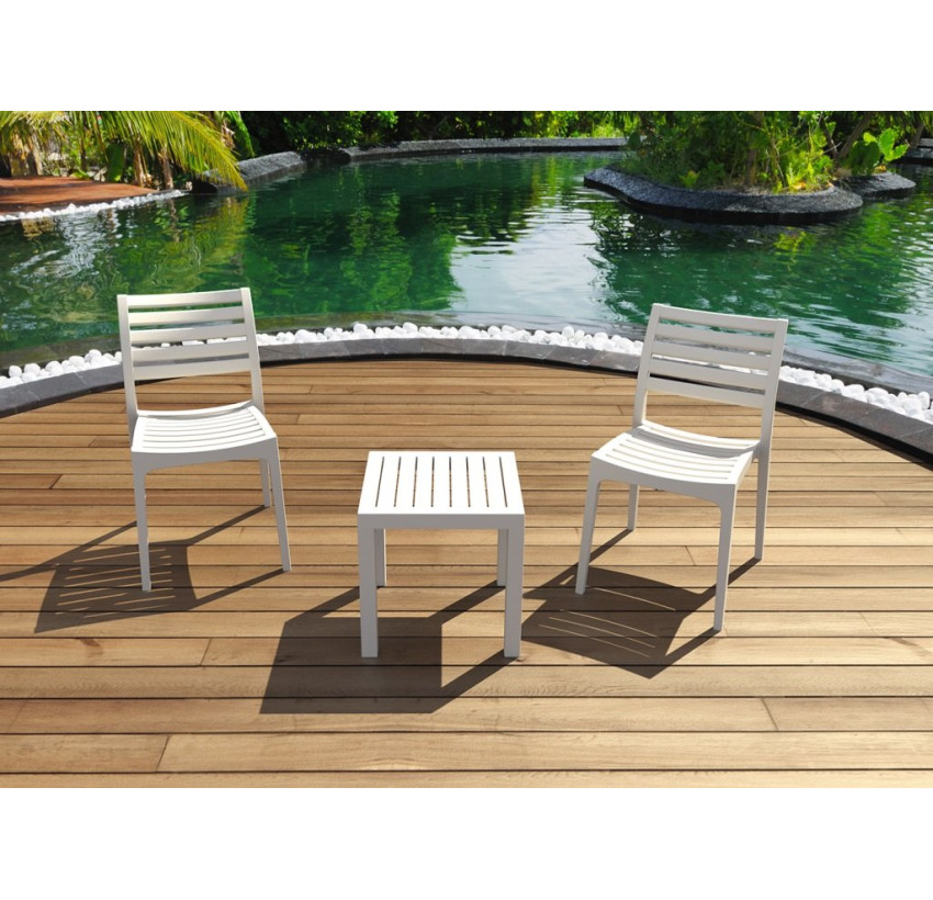 Стол для шезлонга Siesta Ocean Side Table White