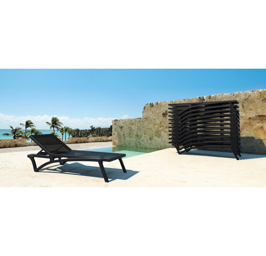Шезлонг Siesta Pacific Black Black