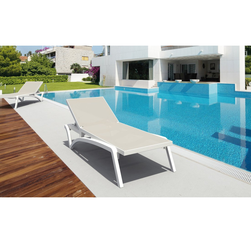 Шезлонг Siesta Pacific White Taupe