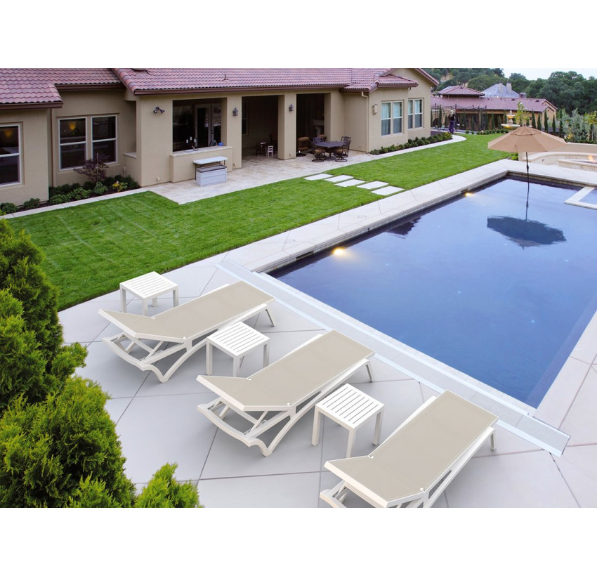 Шезлонг Siesta Pacific White Taupe
