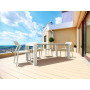 Стол Siesta Vegas 180-220 White