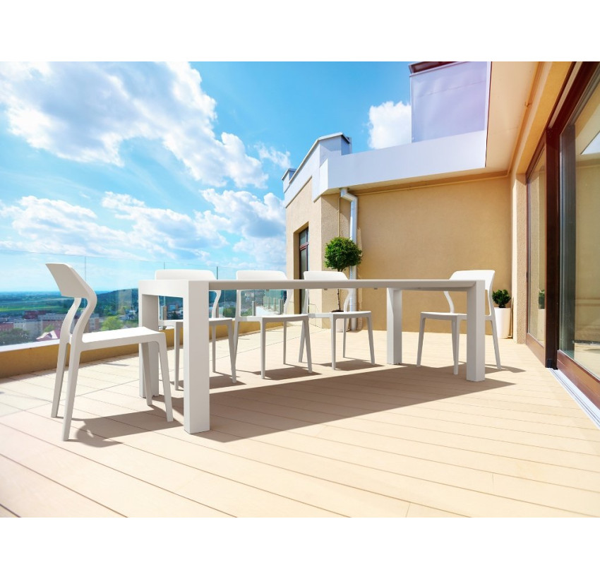 Стол Siesta Vegas 180-220 White