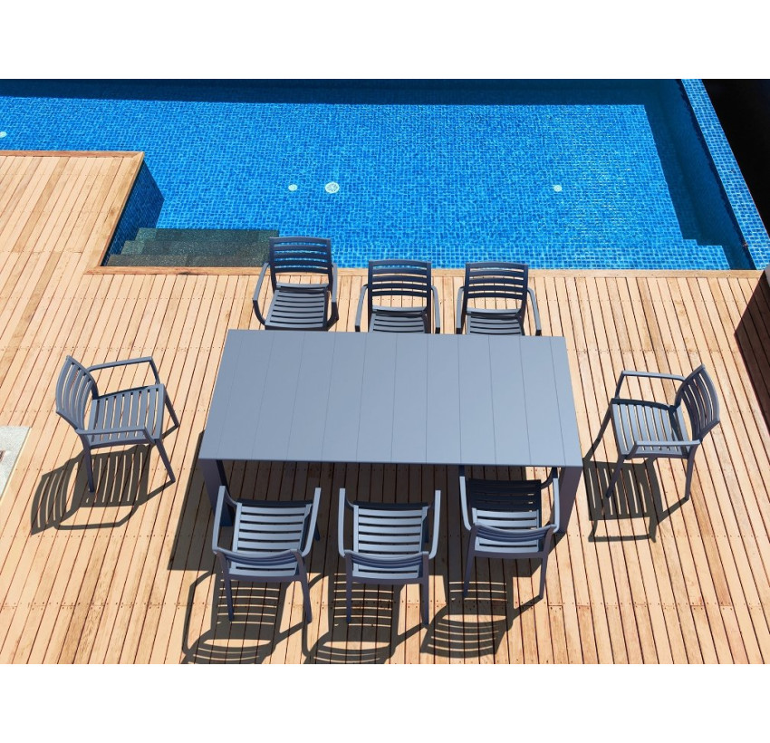 Стіл Siesta Vegas 180-220 Dark Grey