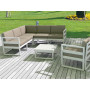 Комплект мебели для террасы Siesta Mykonos Lounge Corner Set Gray Серый