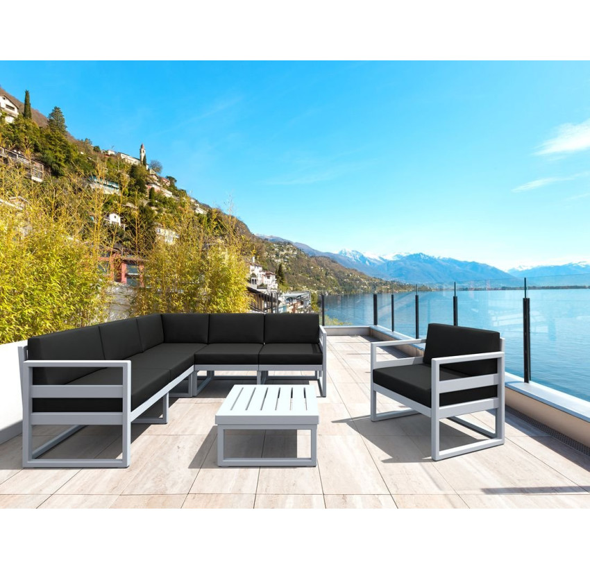 Комплект меблів для тераси Siesta Mykonos Lounge Corner Set White Білий