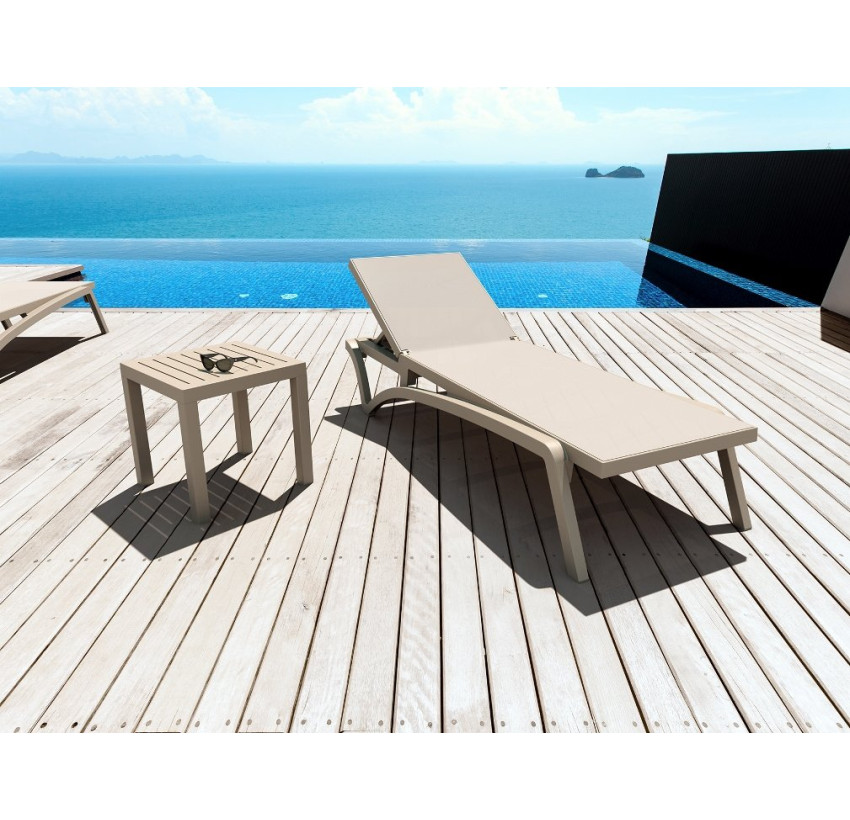 Стол для шезлонга Siesta Ocean Side Table Taupe
