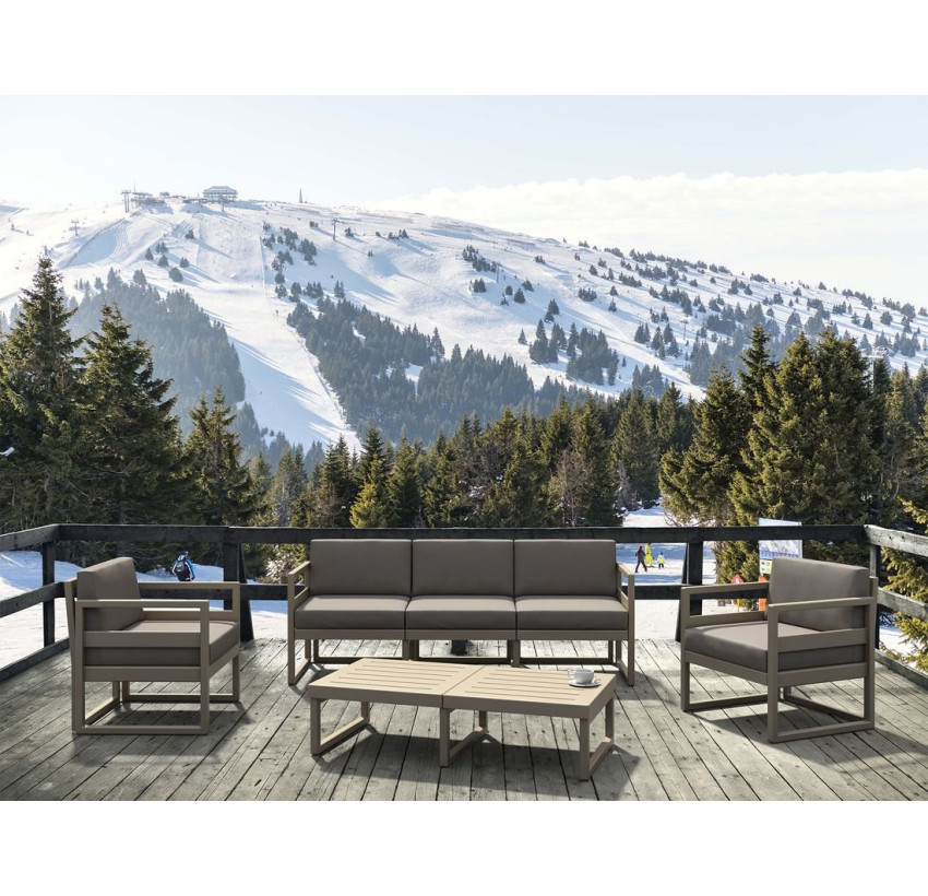 Комплект меблів для тераси Siesta Mykonos Lounge Set XL Taupe Бежевий