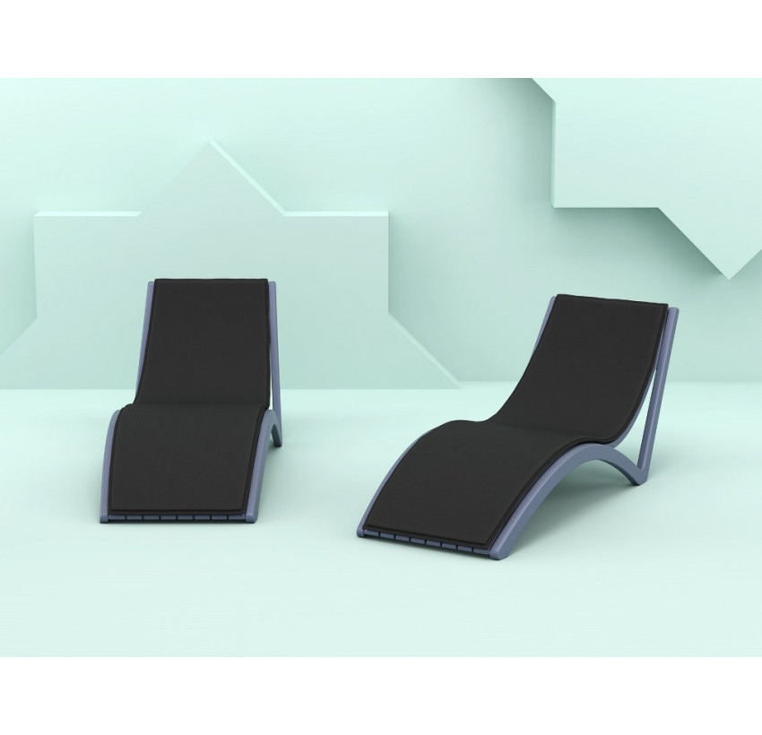 Шезлонг Siesta Slim Dark Grey