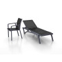 Шезлонг Siesta Pacific Dark Grey Black