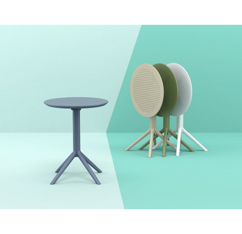Cтол круглый Siesta Sky Folding Table 60 Olive Green