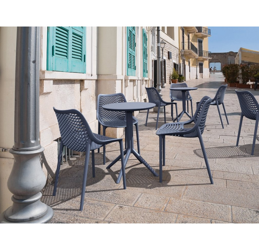 Cтол круглый Siesta Sky Folding Table 60 Dark Grey