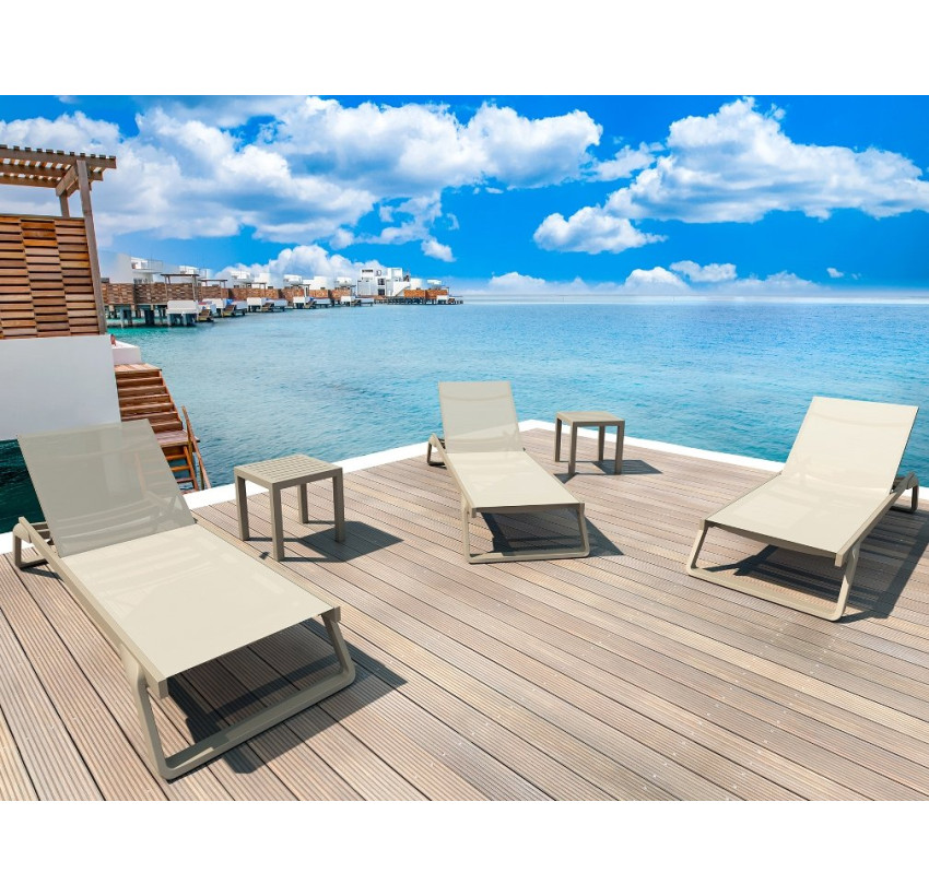 Шезлонг Siesta Tropic White White