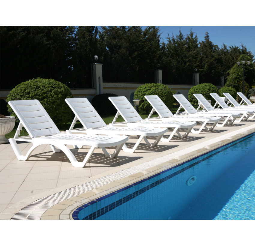 Шезлонг Siesta Aqua White