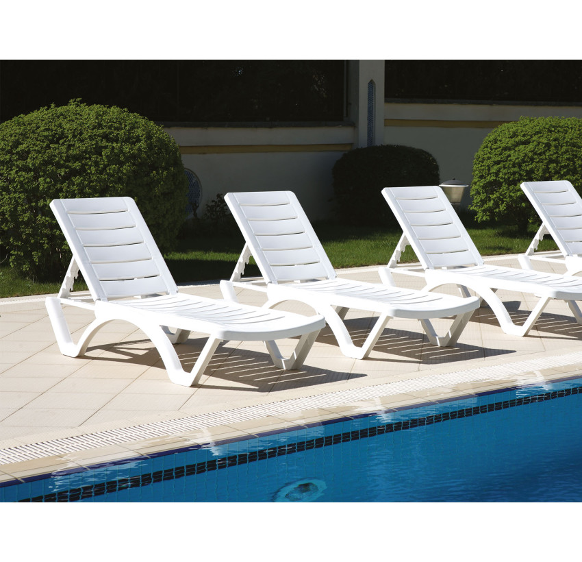 Шезлонг Siesta Aqua White