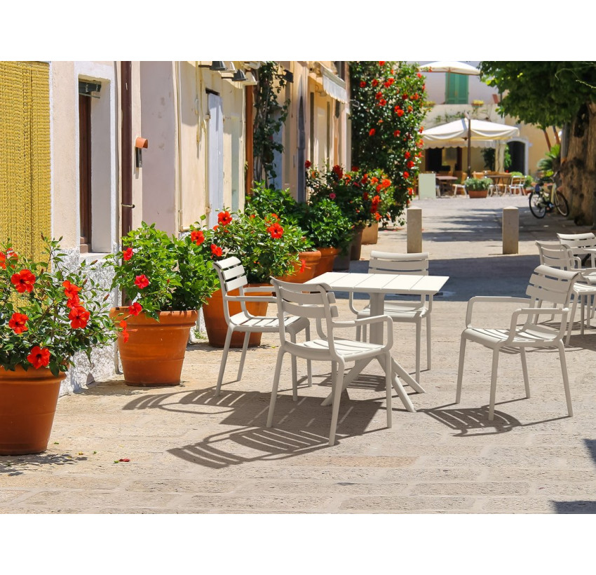 Комплект мебели для кафе Siesta Paris with Paris table 70 White