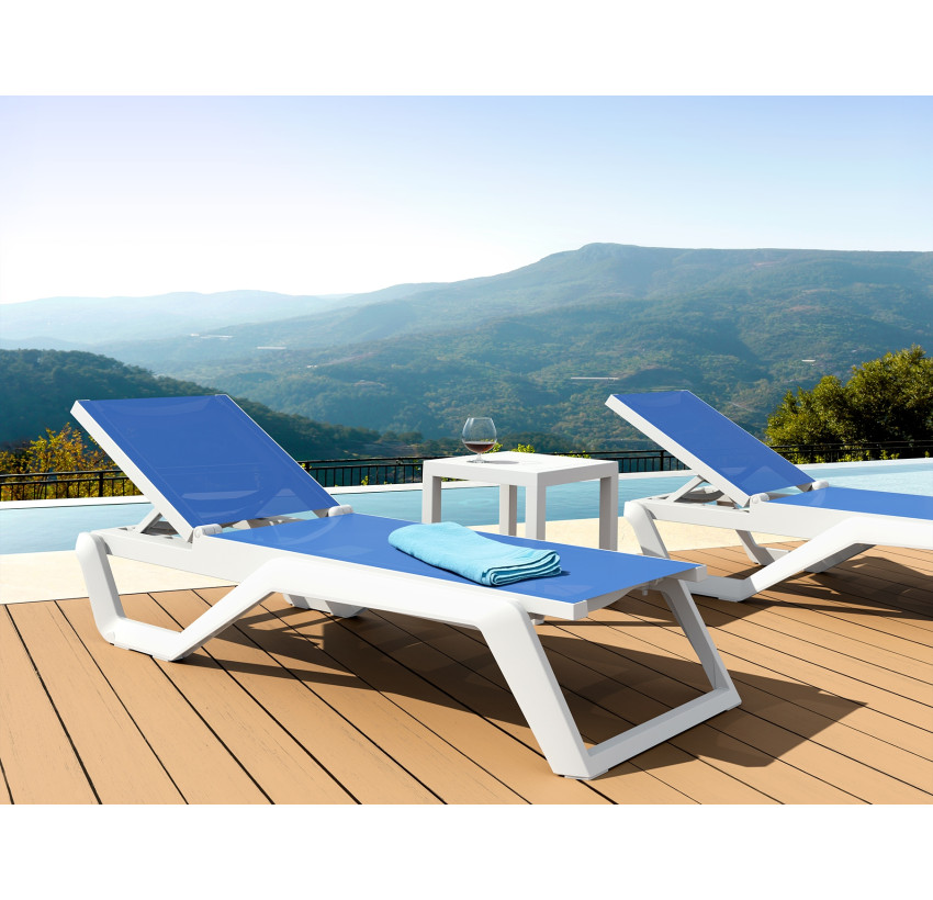 Шезлонг Siesta Rio Pro White Blue