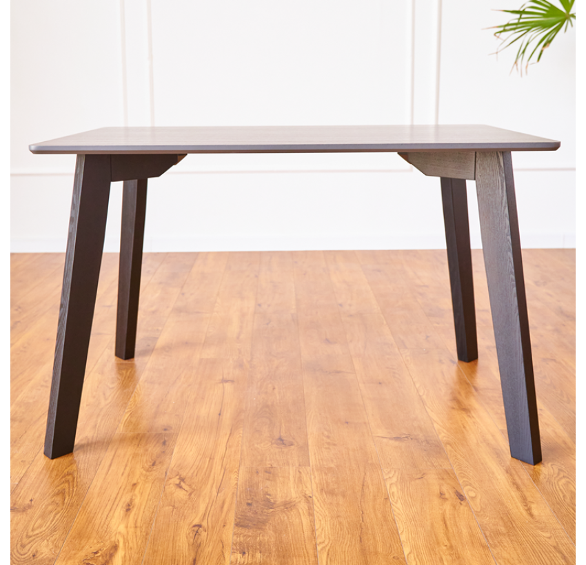 Кухонный комплект Onto Фабрицио дерево прямоугольный стол + 4 стула Lava Velvet синие