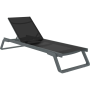 Комплект із 2 шезлонгів Siesta Tropic +  Стіл Siesta Ocean Side Table - Dark Grey Black