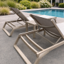 Комплект 2 шезлонга Siesta Tropic + Стол Siesta Ocean Side Table - Taupe