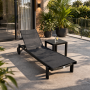 Комплект 2 шезлонга Siesta Casablanca + Стол Siesta Ocean Side Table - Black