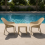 Комплект 2 стільця Siesta Sky Lounge +  Стіл Siesta Ocean Side Table - Taupe