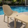 Комплект 2 стільця Siesta Sky Lounge +  Стіл Siesta Ocean Side Table - Taupe