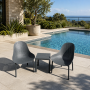 Комплект 2 стільця Siesta Sky Lounge +  Стіл Siesta Ocean Side Table - Dark Grey