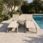 Комплект із 2 шезлонгів Siesta Rio Pro  +  Стіл Siesta Ocean Side Table - Taupe
