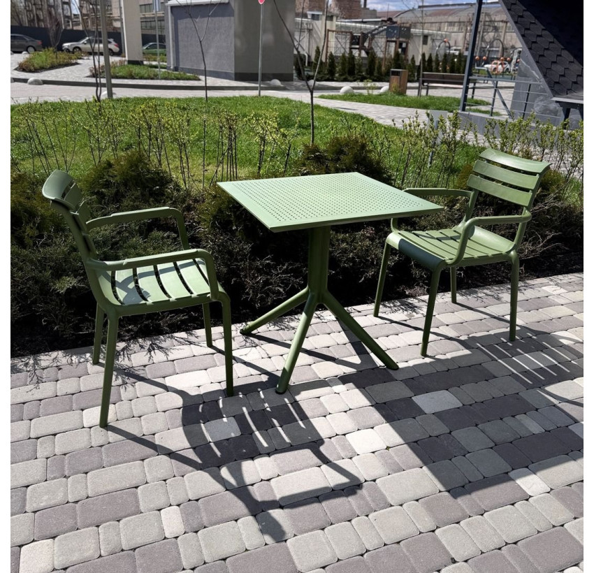 Комплект меблів для кафе Siesta Paris with Sky 70 Olive Green